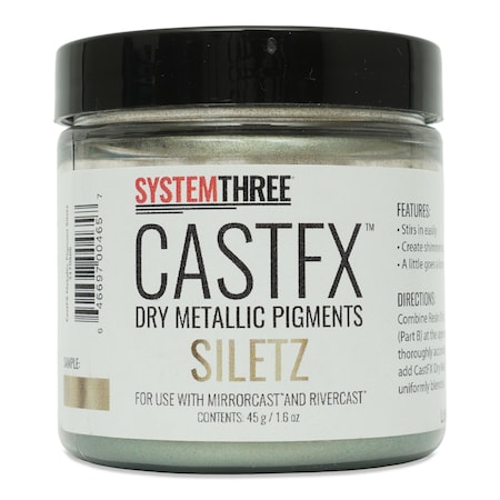System Three Resins CastFX Dry Metallic Color Pigments, Siletz, 45g 3170S06